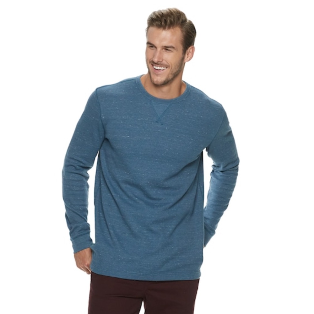 Men's Marine Big & Tall Thermal Crew Pullover - Picture 1 of 4